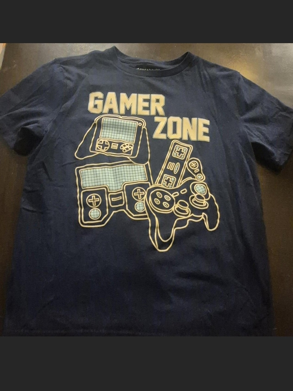 Gamer Zone Navy Graphic Tee - Kids